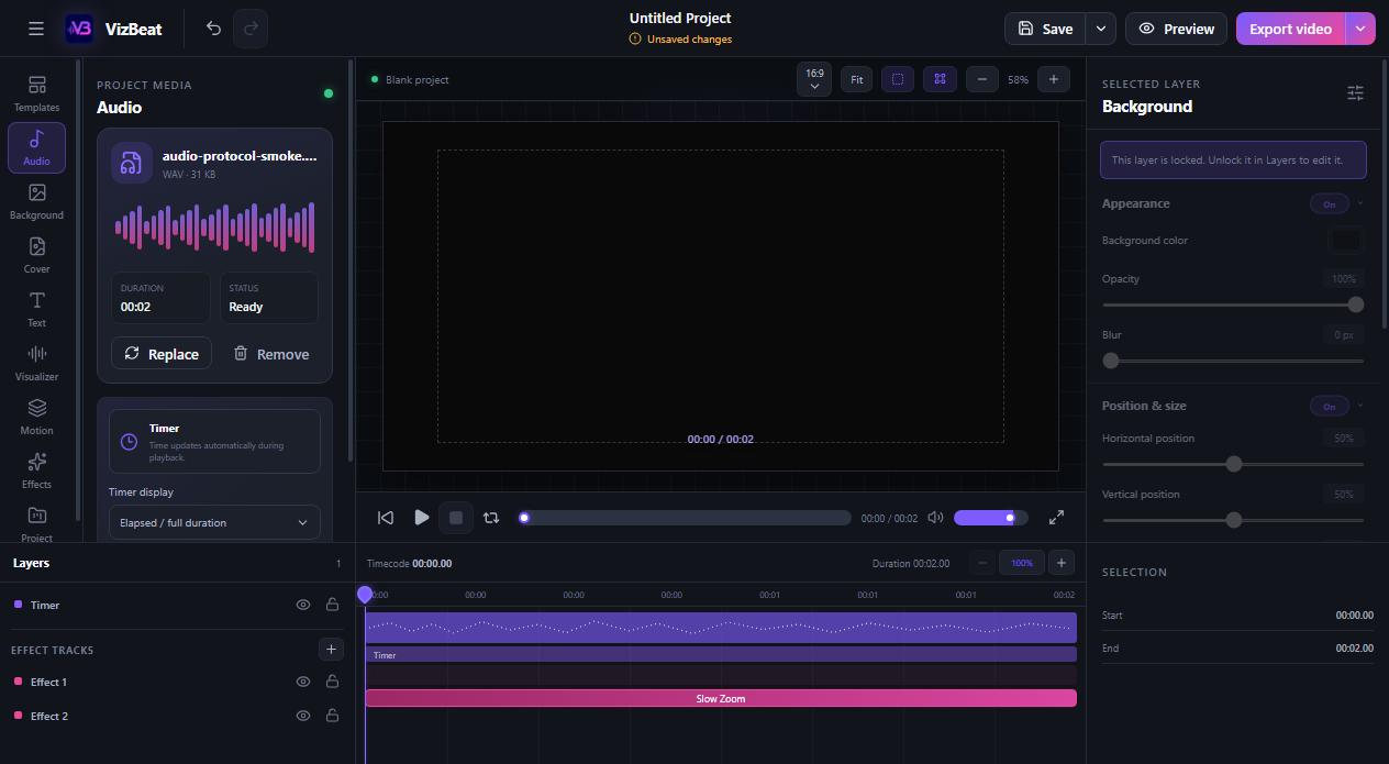 Add the music — VizBeat
